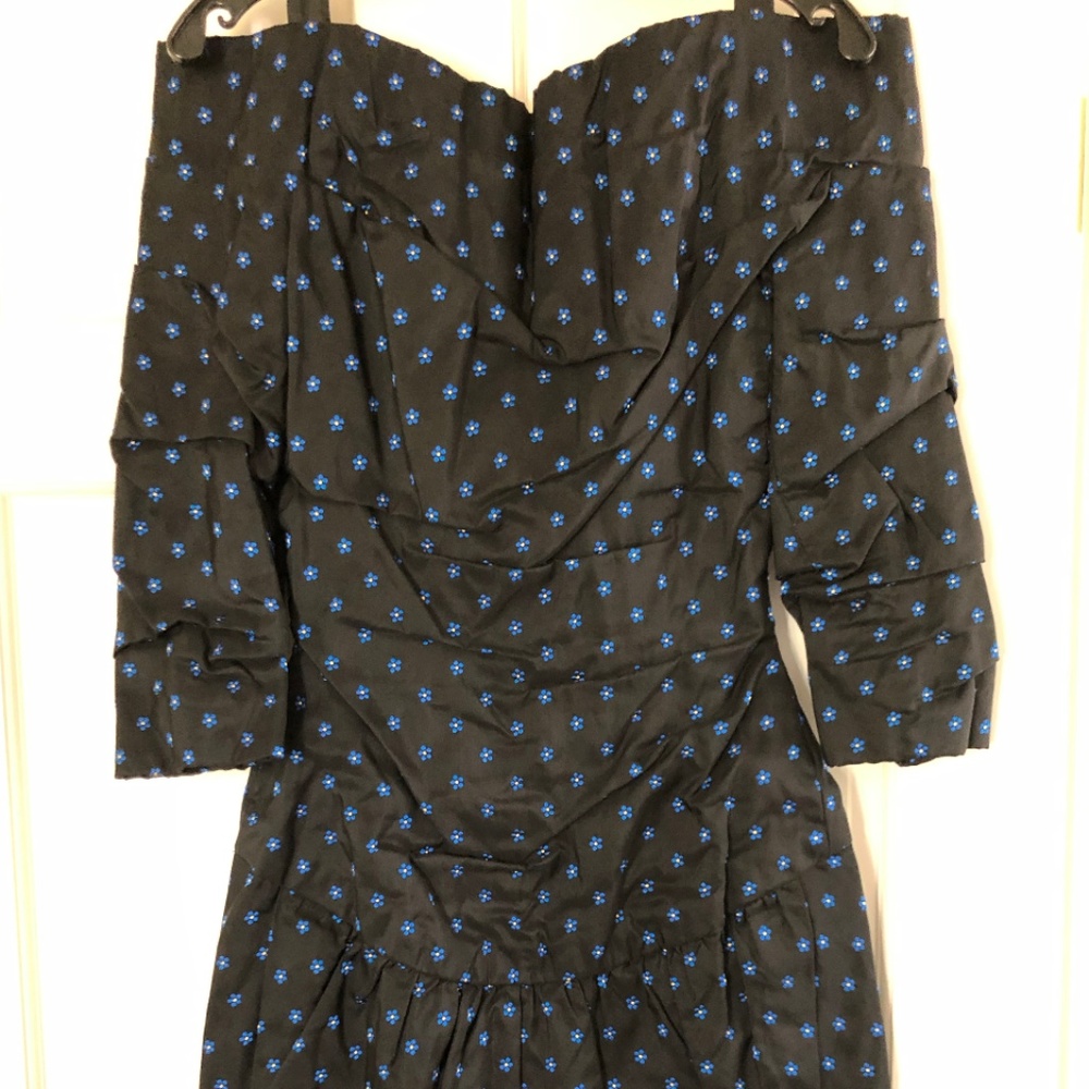 Vintage Arnold Scaasi Off Shoulder Dress